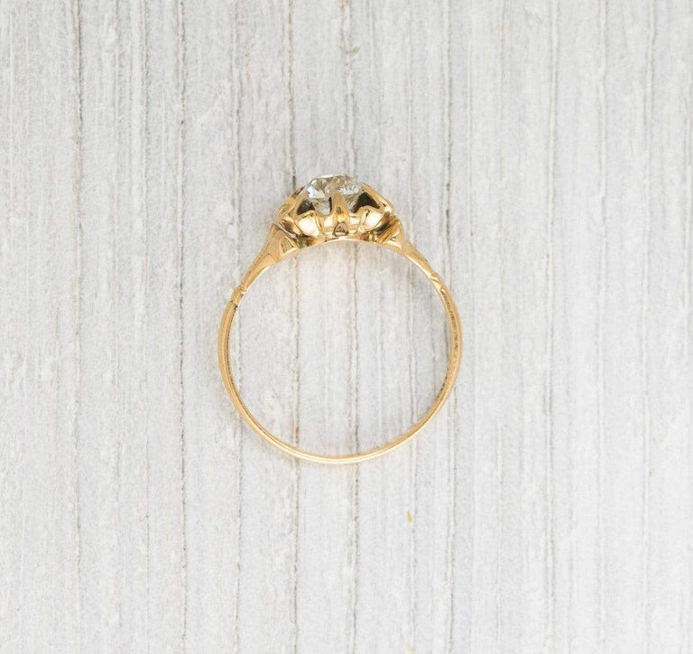 .77 Carat Antique Victorian Diamond & Gold Engagement Ring