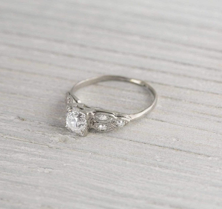 .78 Carat Vintage Art Deco Diamond Engagement Ring