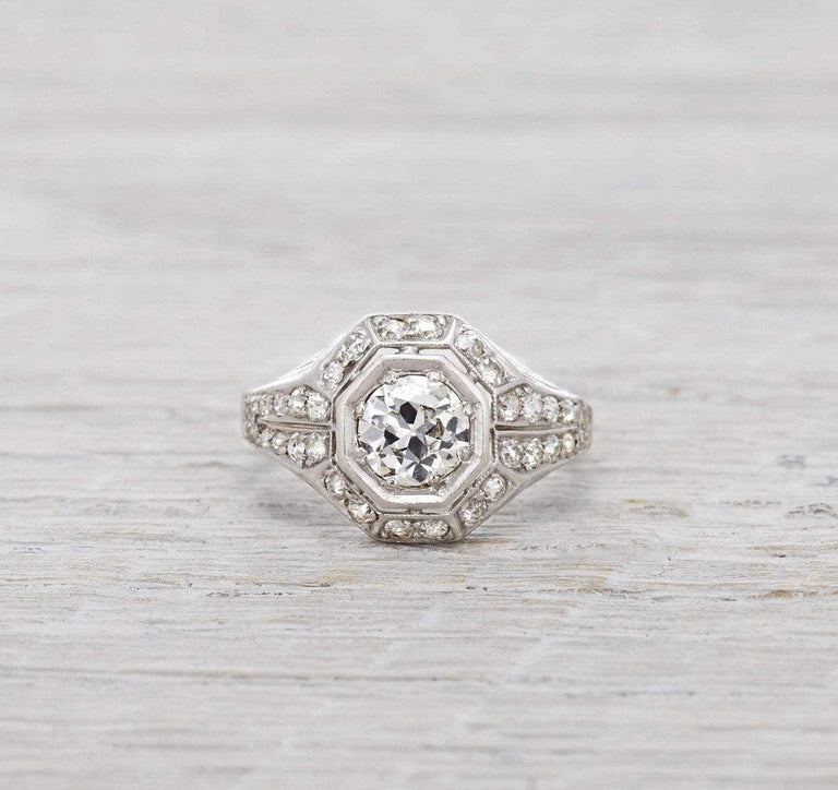.78 Carat Vintage Art Deco Engagement Ring