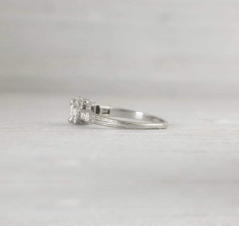 .80 Carat Art Deco Diamond Engagement Ring