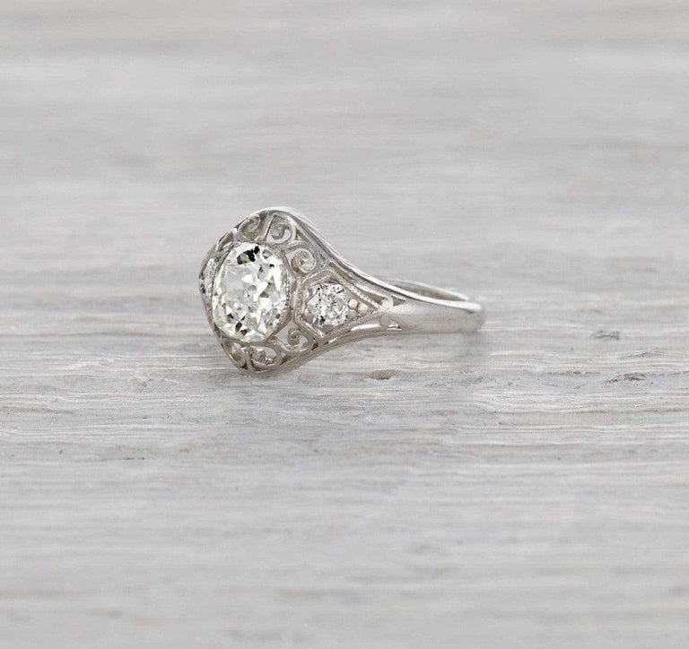 .80 Carat Edwardian Engagement Ring