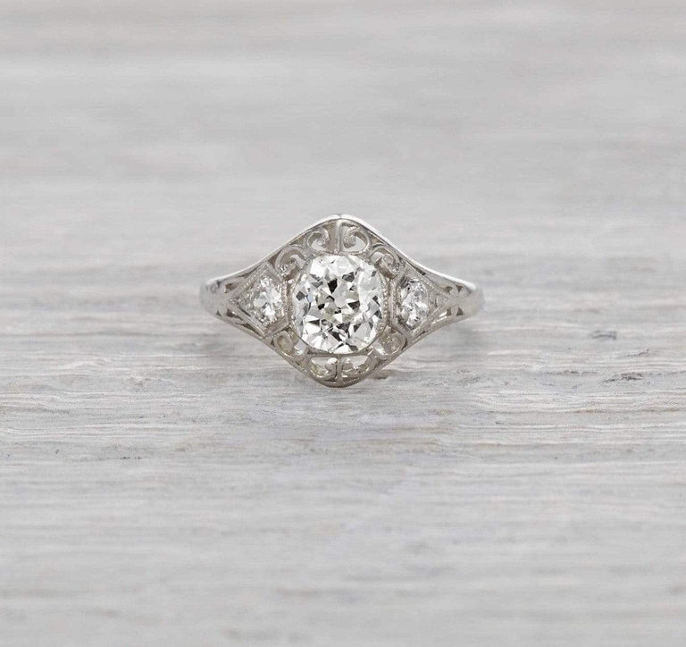 .80 Carat Edwardian Engagement Ring