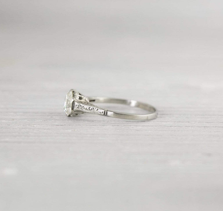 .80 Carat Vintage Art Deco Diamond Engagement Ring