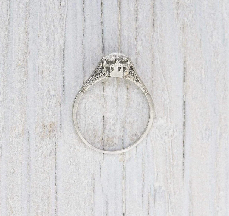 .80 Carat Vintage Art Deco Diamond Engagement Ring