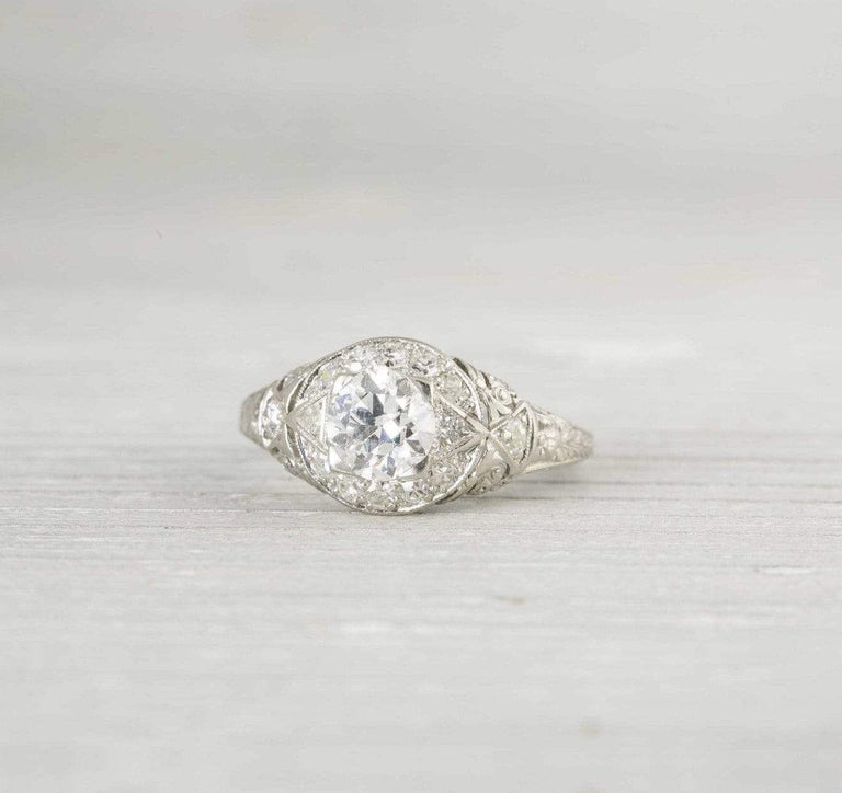 .80 Carat Vintage Art Deco Engagement Ring