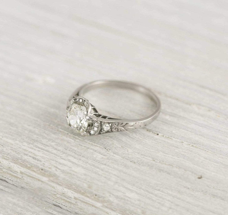 .80 Carat Vintage Art Deco Engagement Ring