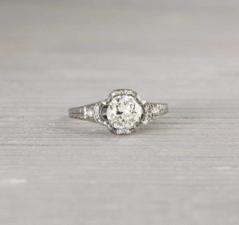 .80 Carat Vintage Art Deco Engagement Ring