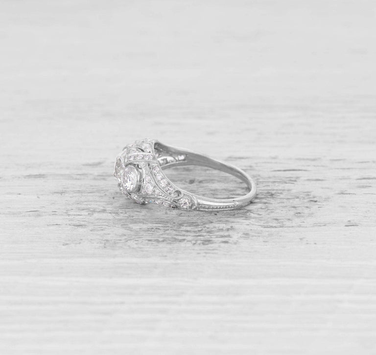 .84 CARAT EDWARDIAN DIAMOND ENGAGEMENT RING