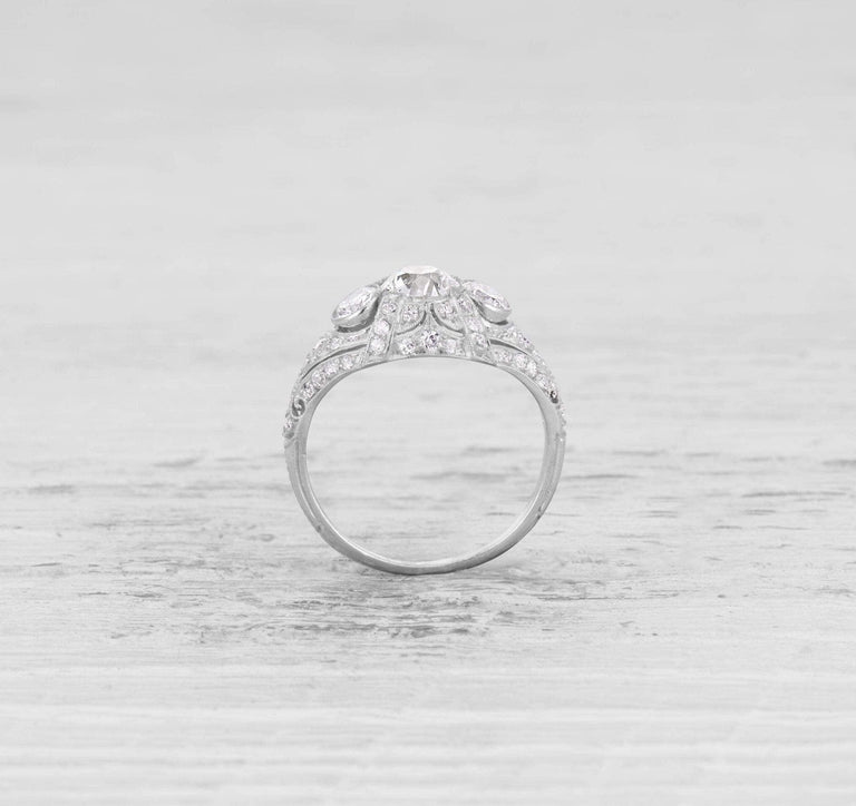 .84 CARAT EDWARDIAN DIAMOND ENGAGEMENT RING