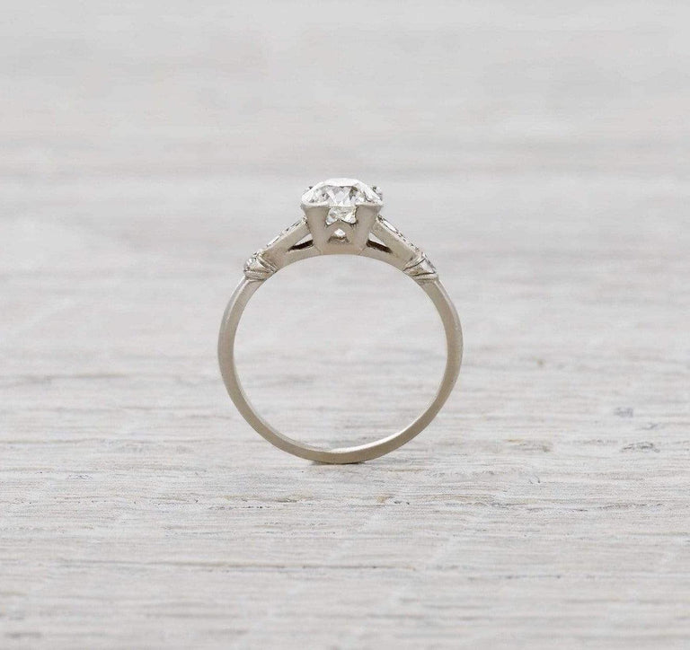 .84 Carat Old European Cut Diamond Engagement Ring