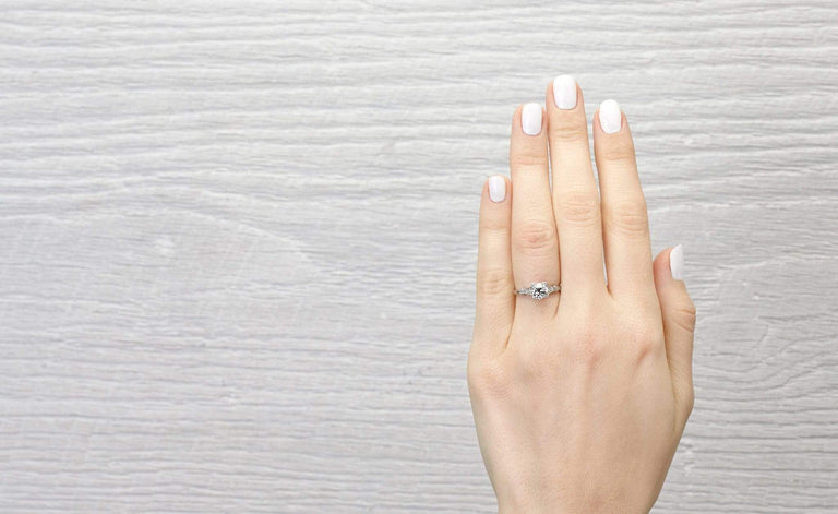 .84 Carat Old European Cut Diamond Engagement Ring