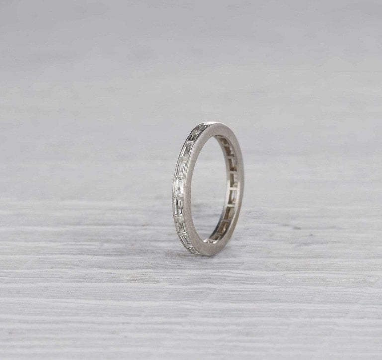 .85 Carat Art Deco Baguette Eternity Band