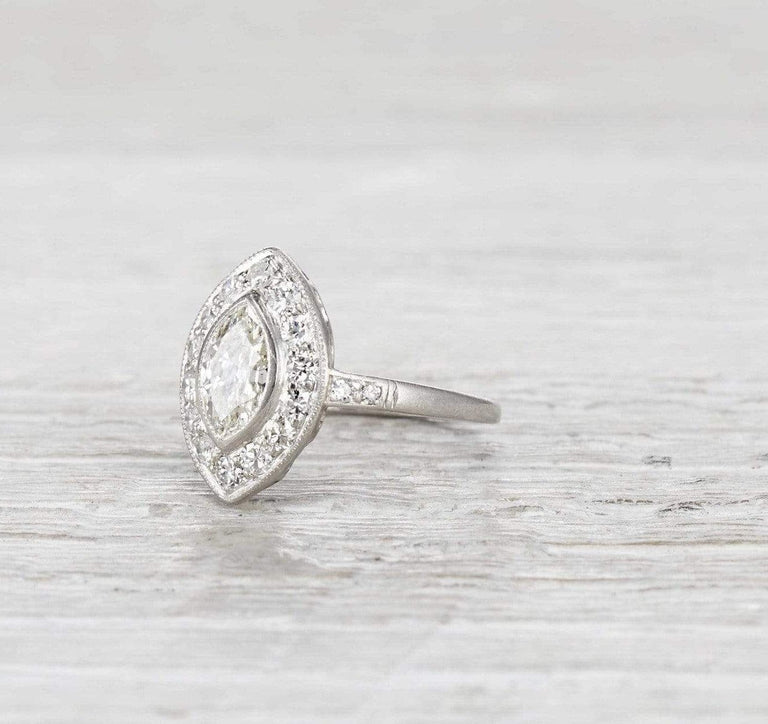 .85 Carat Art Deco Engagement Ring