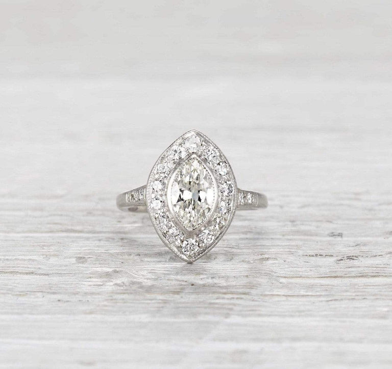 .85 Carat Art Deco Engagement Ring