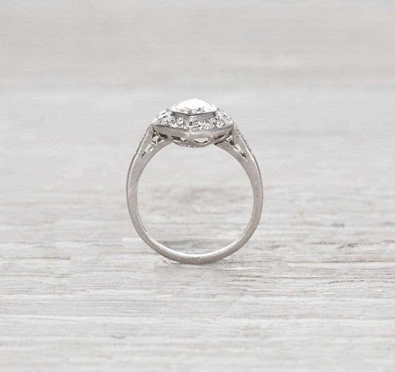 .85 Carat Art Deco Engagement Ring