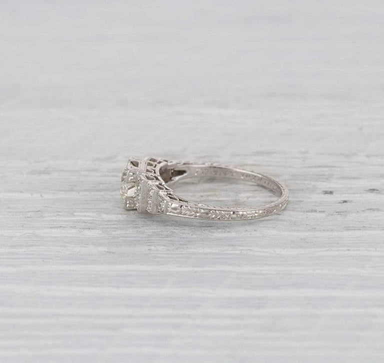 .85 Carat Art Deco Engagement Ring