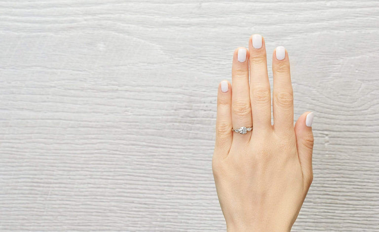 .85 Carat Art Deco Three-Stone Engagement Ring