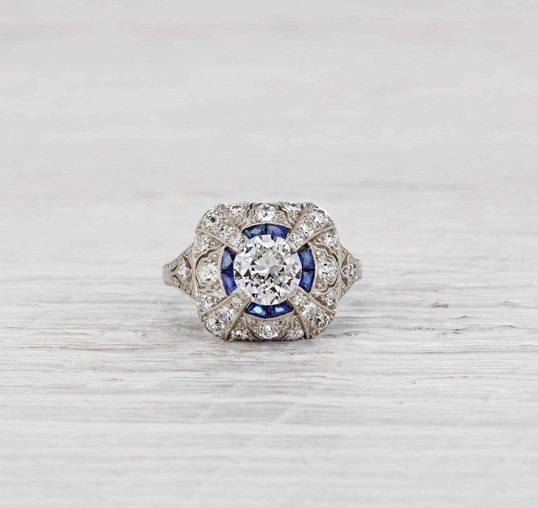 .85 Carat Edwardian Diamond Engagement Ring