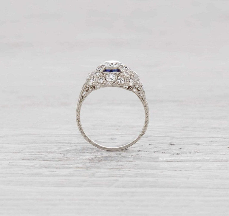 .85 Carat Edwardian Diamond Engagement Ring