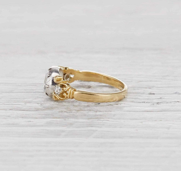 .85 Carat Georgian Diamond Engagement Ring