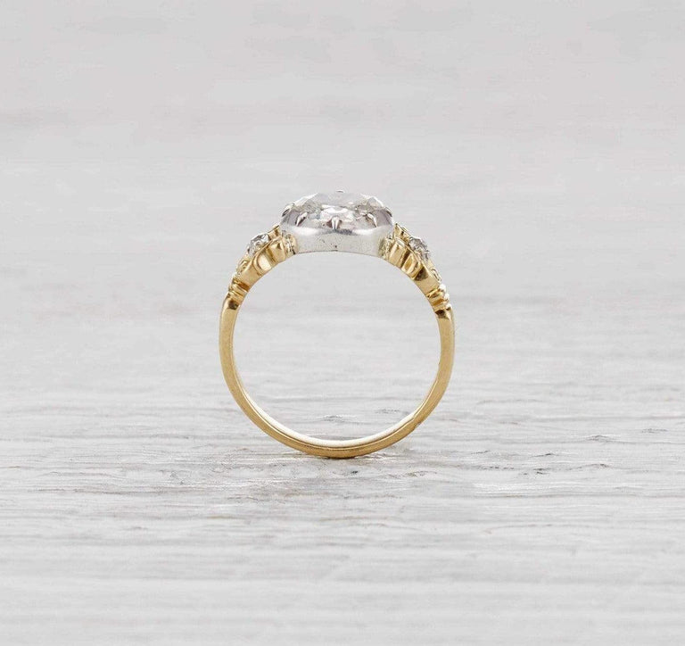 .85 Carat Georgian Diamond Engagement Ring