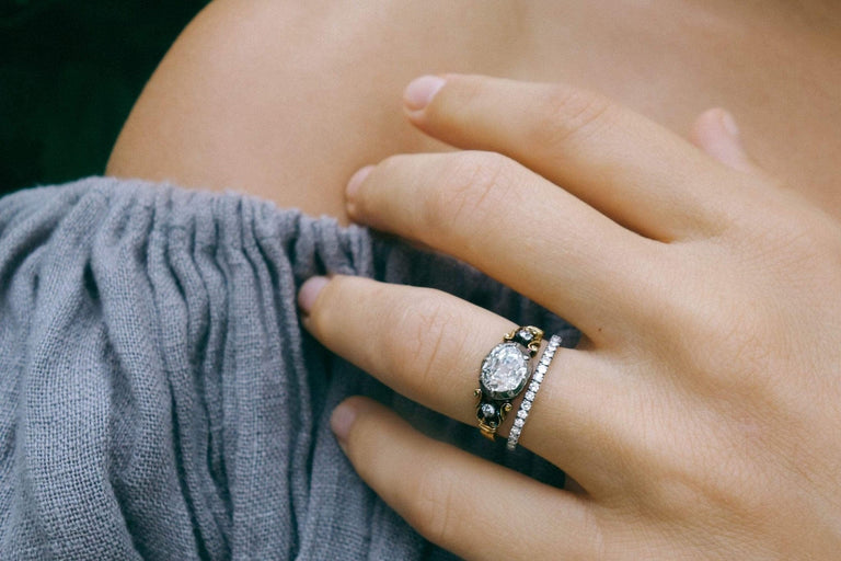 .85 Carat Georgian Diamond Engagement Ring