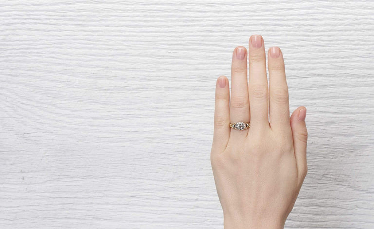 .85 Carat Georgian Diamond Engagement Ring