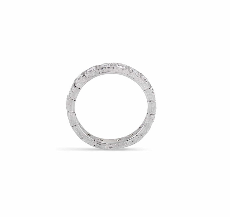 .85 Carat Old European Cut Diamond Eternity Band