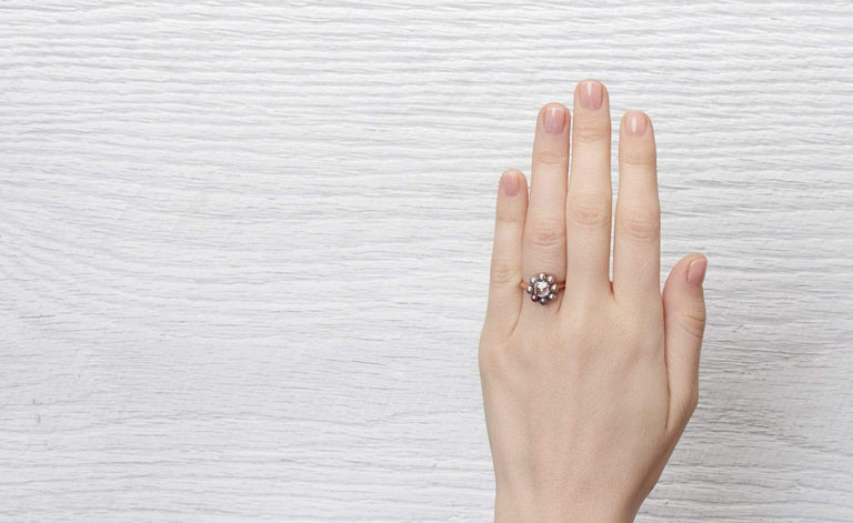 .85 Carat Victorian Diamond and Pearl Cluster Ring