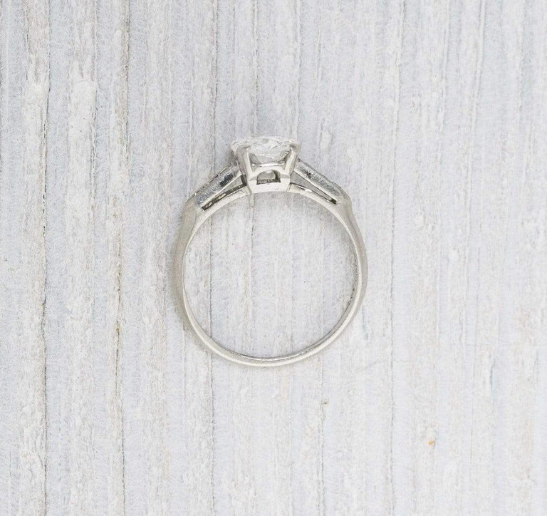 .85 Carat Vintage Art Deco Diamond Engagement Ring