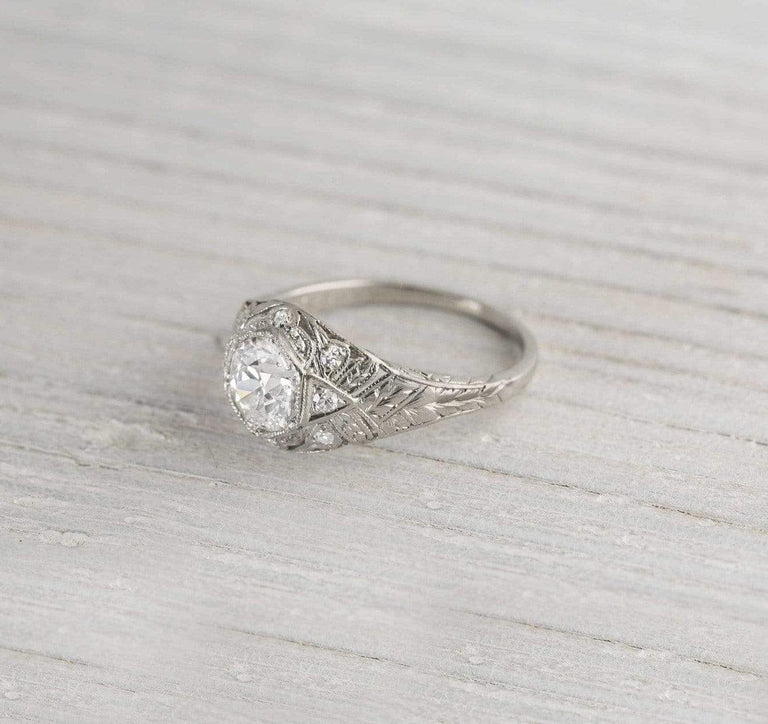 .85 Carat Vintage Diamond Engagement Ring