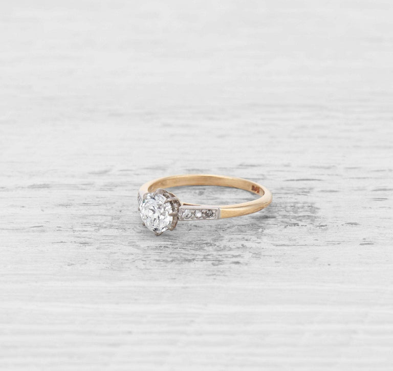 .86 CARAT EDWARDIAN DIAMOND ENGAGEMENT RING