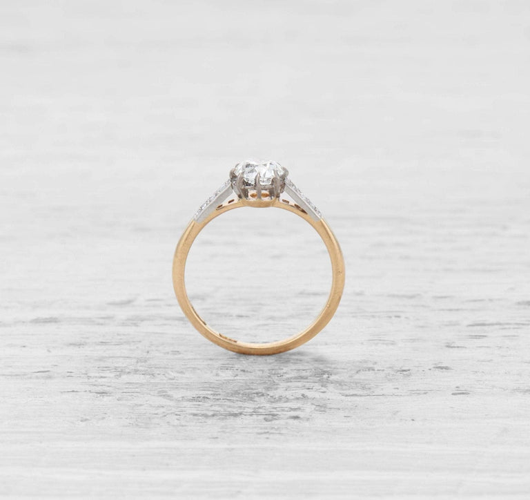 .86 CARAT EDWARDIAN DIAMOND ENGAGEMENT RING