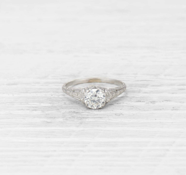 .86 CARAT EDWARDIAN ENGAGEMENT RING