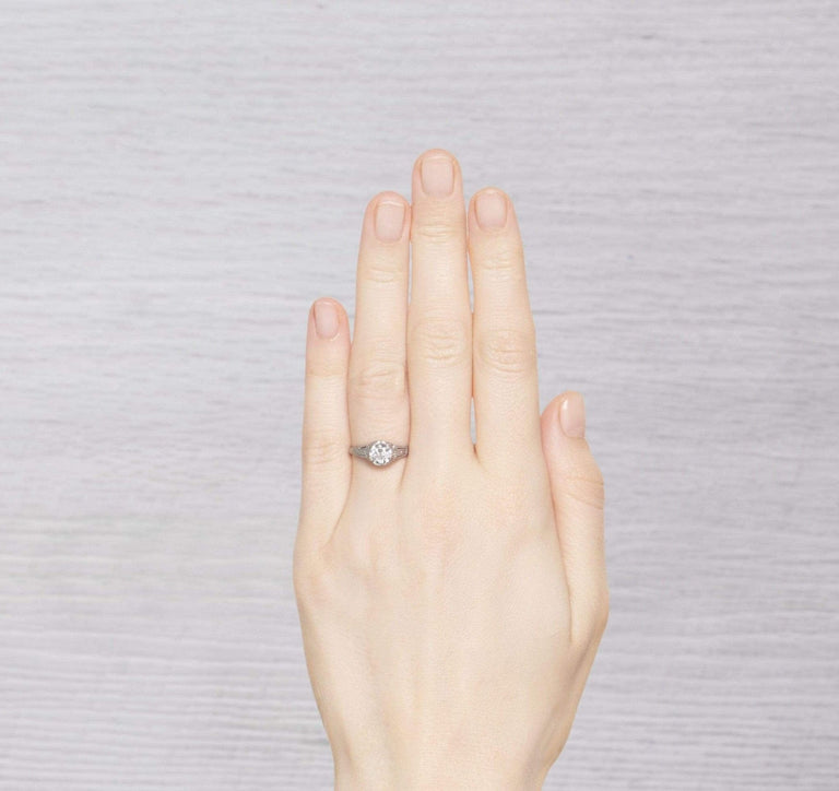 .86 CARAT EDWARDIAN ENGAGEMENT RING