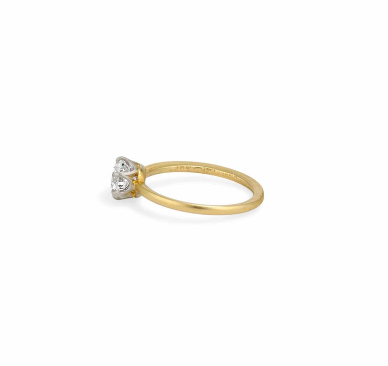 .87 CARAT TIFFANY & CO DIAMOND GOLD SOLITAIRE RING