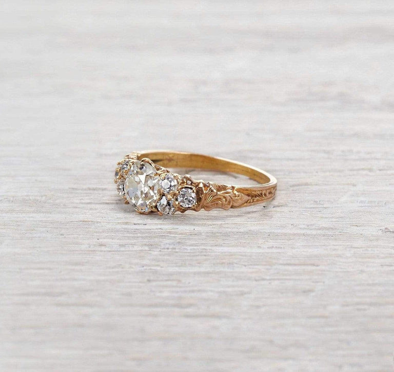 .87 Carat Victorian Engagement Ring