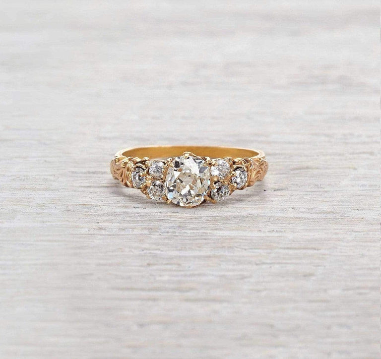 .87 Carat Victorian Engagement Ring