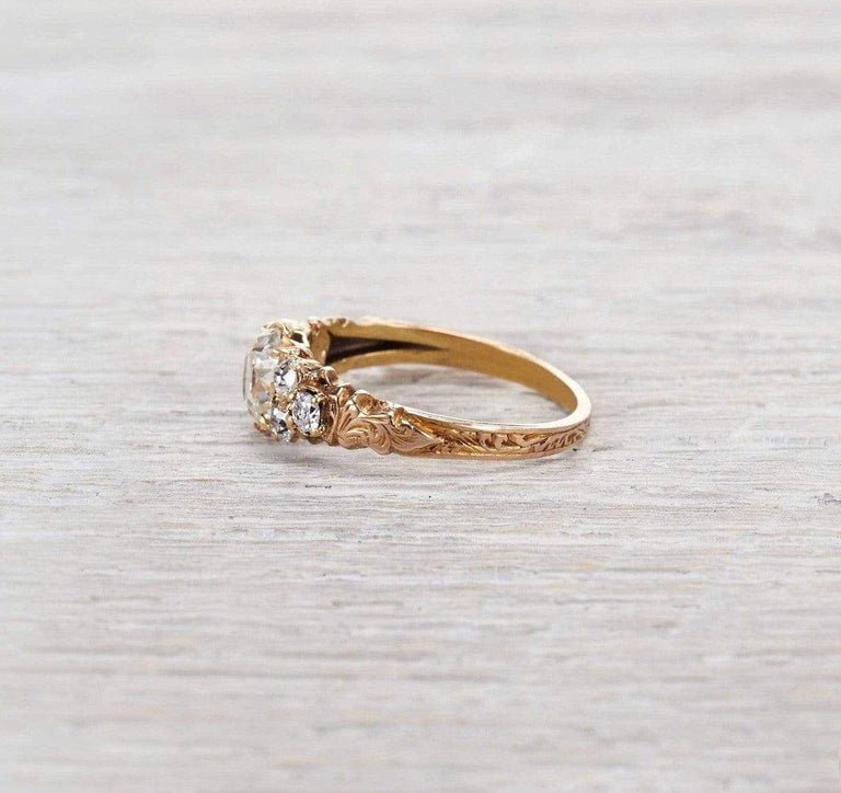 .87 Carat Victorian Engagement Ring