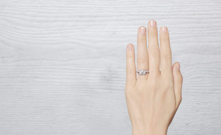 .88 Carat Art Deco Moval East-West Engagement Ring