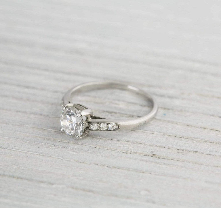 .88 Carat Vintage Art Deco Engagement Ring