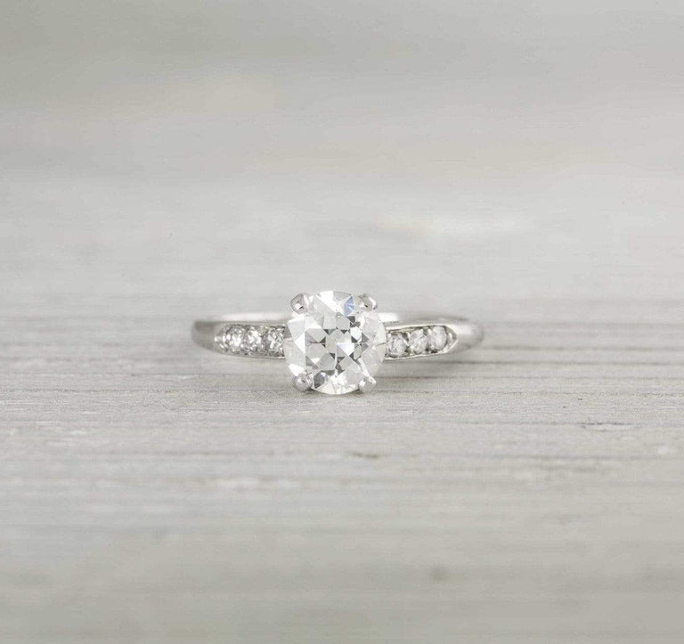 .88 Carat Vintage Art Deco Engagement Ring