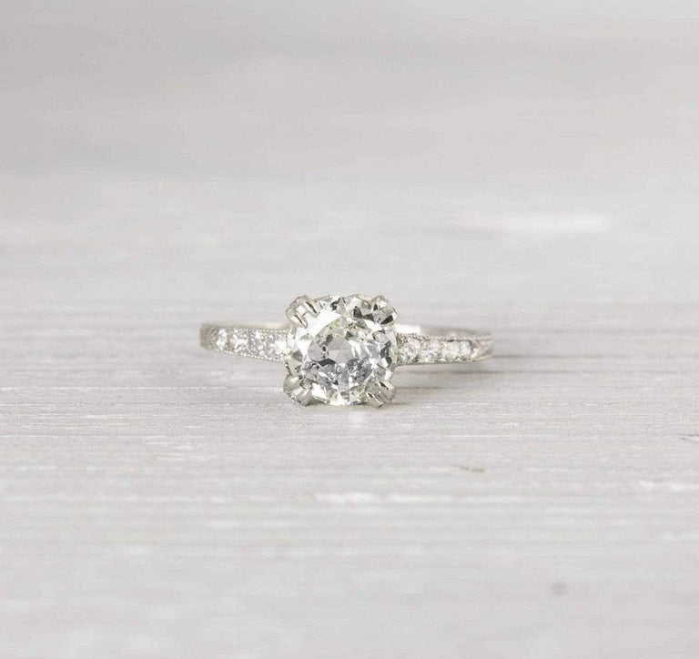 .88 Carat Vintage Art Deco Engagement Ring