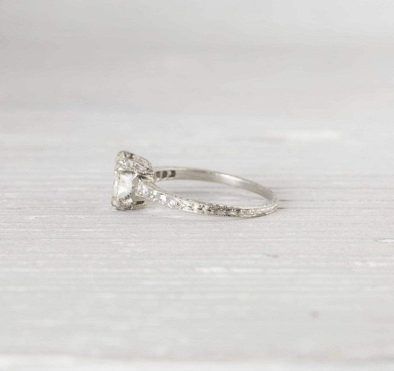 .88 Carat Vintage Art Deco Engagement Ring
