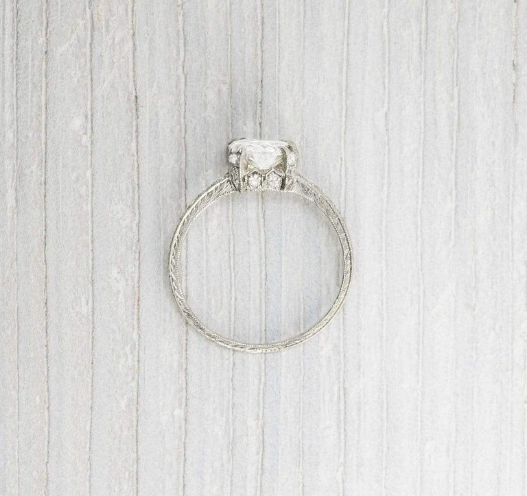 .88 Carat Vintage Art Deco Engagement Ring