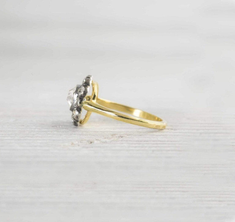.90 Carat Antique Cluster Engagement Ring