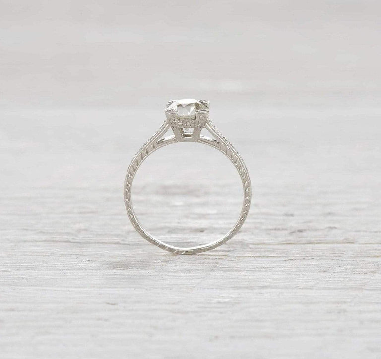 .90 Carat Art Deco Engagement Ring