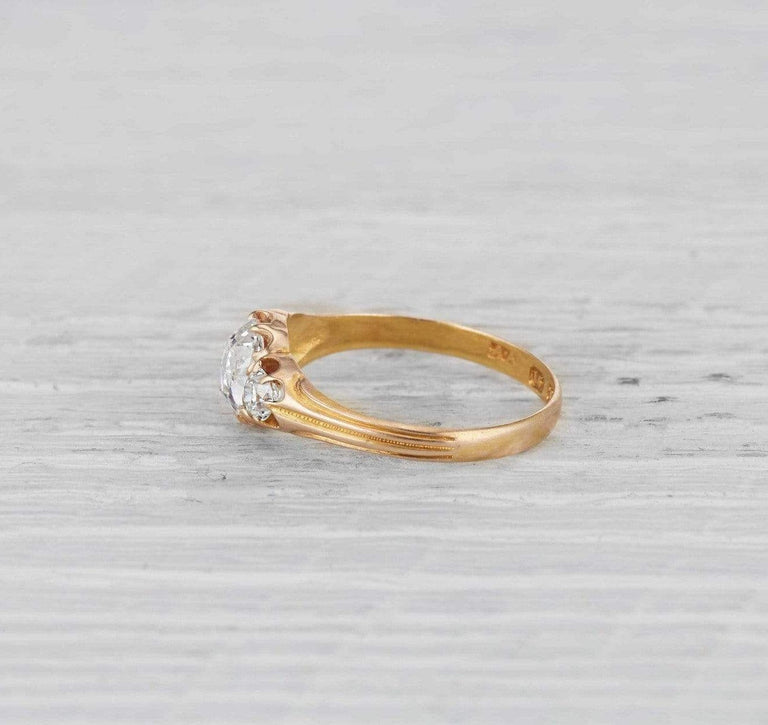 .90 Carat Victorian Diamond Engagement Ring