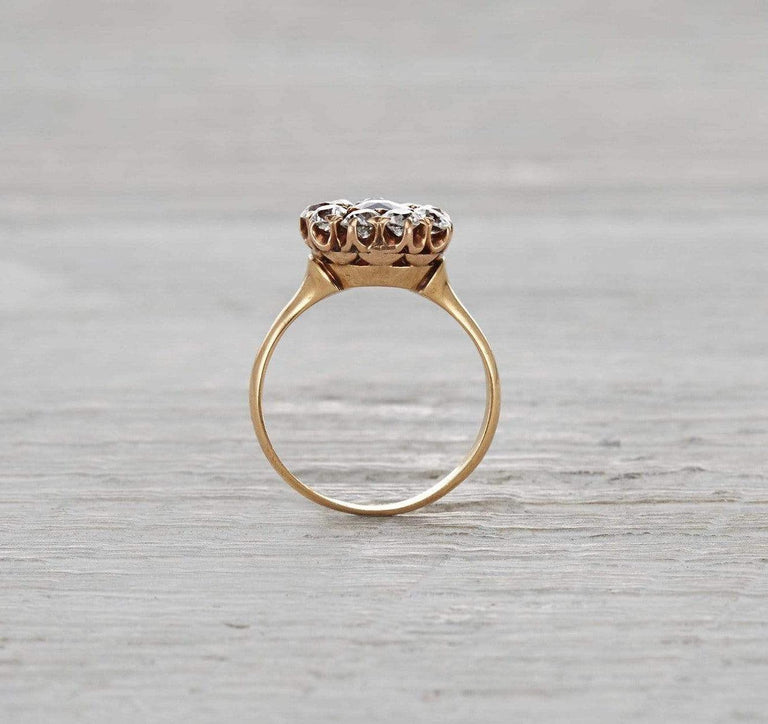 .90 Carat Victorian Sapphire Engagement Ring