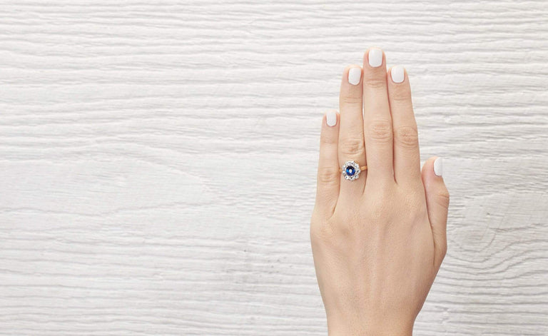 .90 Carat Victorian Sapphire Engagement Ring